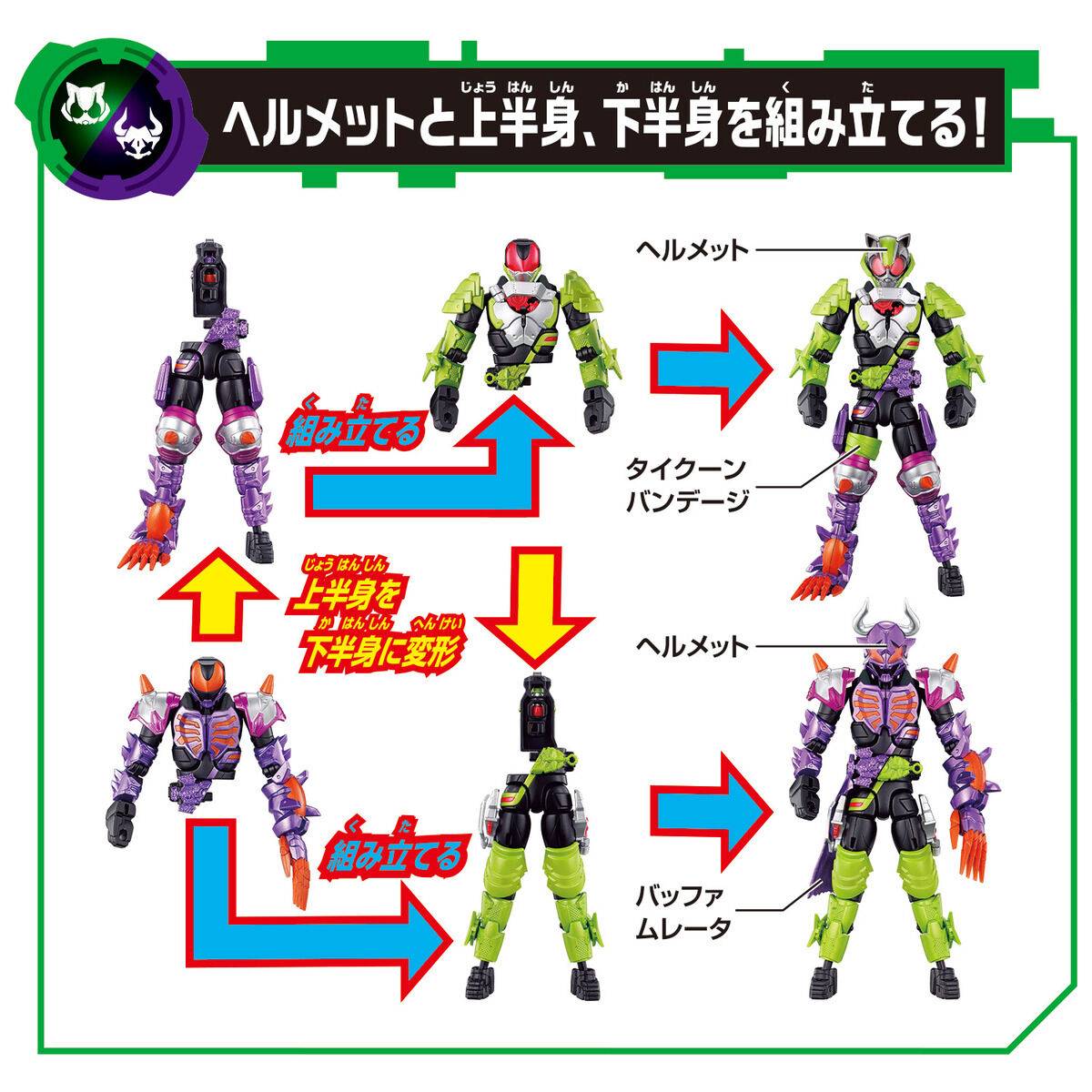 Revolve Change Figure Kamen Rider Geats Kamen Rider Tycoon & Kamen