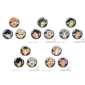 Shokugan:Haikyuu!! The Dumpster Battle - Can Badge Biscuit Box - 12 Packs/Box (Candy Toy) [Bandai]