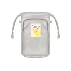 Pokemon: What ? Pikachu number025 - Drawstring Smartphone Pouch - Hyokkori Pikachu [The Pokemon Company]