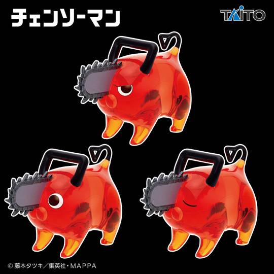 Acrylic Figure: Chainsaw Man - Pochita - Set of 3 (Prize Figure) [Taito]
