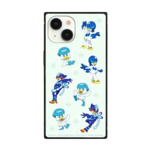 Pokemon: Square Glass Case - iPhone Case - Blue Pokemon (iPhone15/14/13) [The Pokemon Company]