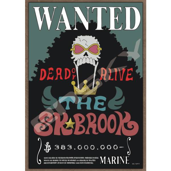 One Piece: Jigsaw Puzzle - Soul King Brook Wanted Poster (208 Pieces) [Ensky]