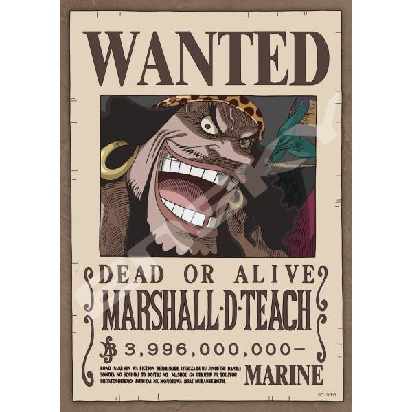 One Piece: Jigsaw Puzzle - Marshall D. Teach Wanted Poster (208 Pieces ...