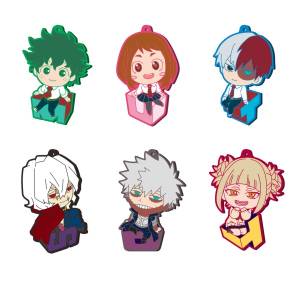 Boku No Hero Academia: Rubber Mascot Keychain A (Block Visual Ver.) (6 Piece / Box) [Ensky]