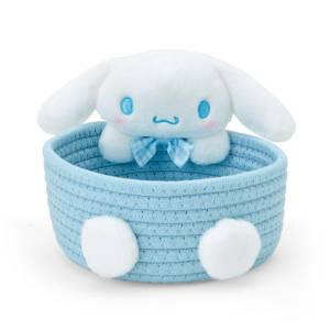 Sanrio Characters: Rope Basket with Mascot Plush - Cinnamoroll (Small) [Sanrio]