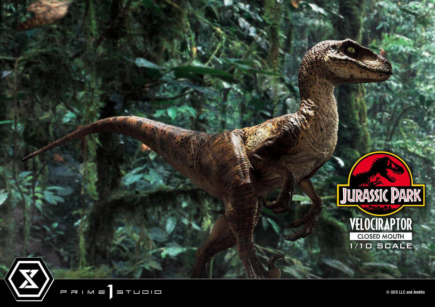 Prime 1 Studio - Jurassic Park - Prime Collectibles 1/10 Velociraptor Open Mouth