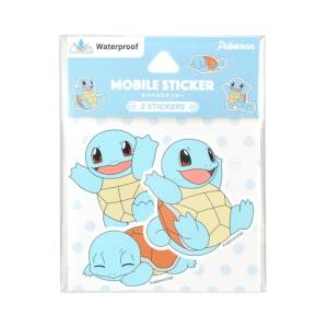 Pokemon: Mobile Phone Sticker - Squirtle (Set of 3) [The Pokémon Company]