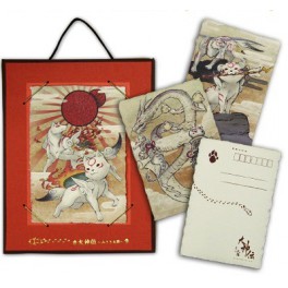 Okami Den - 12x Japanese paper Postcards + frame/stand [eCapcom Limited]