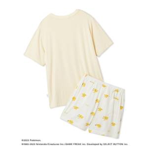 Pokemon: Gelato Pique Meets Pokemon Sleep - Cool Touch T-Shirt & Shorts Set - Pikachu (Yellow Color) [The Pokémon Company]