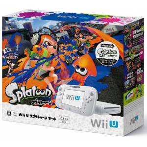Wii U White Premium Splatoon Bundle Set [Brand New]