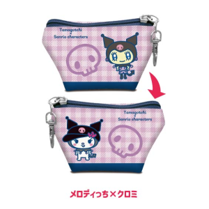 Tamagotchi Uni x Sanrio: Earphones Pouch - Melody x Kuromi [Bandai]