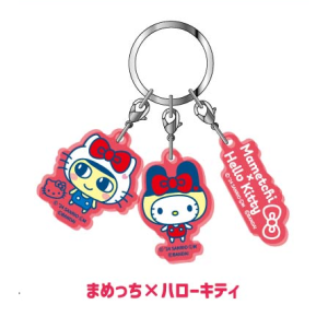 Tamagotchi Uni x Sanrio: Acrylic Keychain - Mamechi x Hello Kitty [Bandai]
