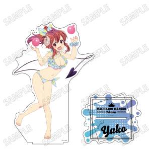 Machikado Mazoku: BIG Acrylic Stand LL - Yuko Yoshida (Water Play Ver.) [Medicos Entertainment]