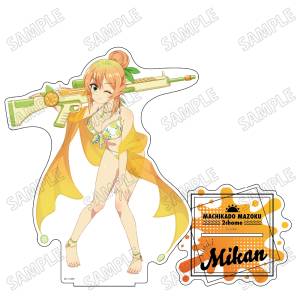 Machikado Mazoku: BIG Acrylic Stand LL - Mikan Hinatsuki (Water Play Ver.) [Medicos Entertainment]