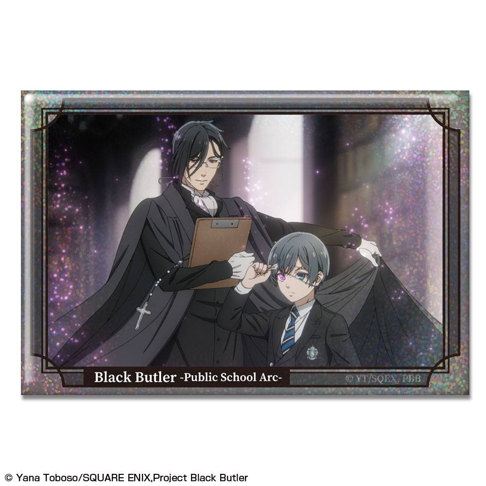Black Butler: Public School Arc  Holographic Badge  Sebastian Michaelis & Ciel Phantomhive (Ver.A) [License Agent]
