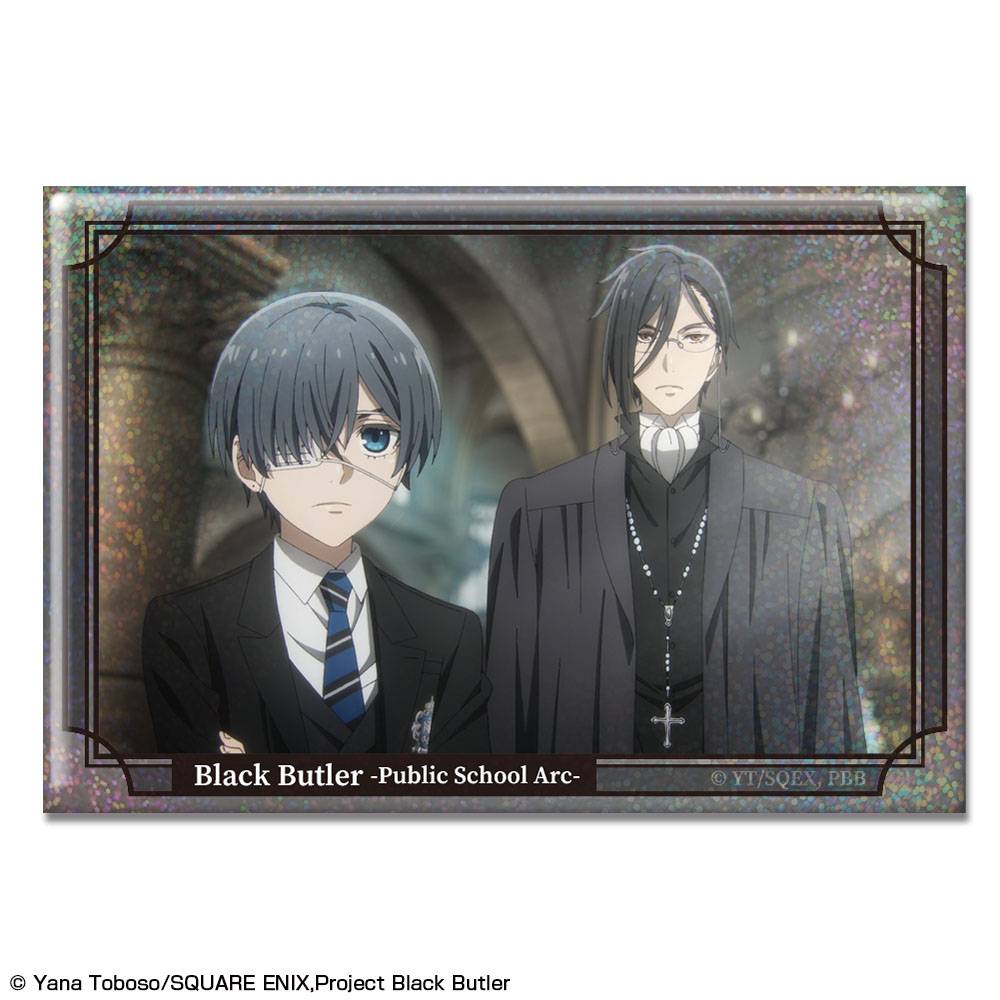 Black Butler: Public School Arc  Holographic Badge  Sebastian Michaelis & Ciel Phantomhive (Ver.C) [License Agent]