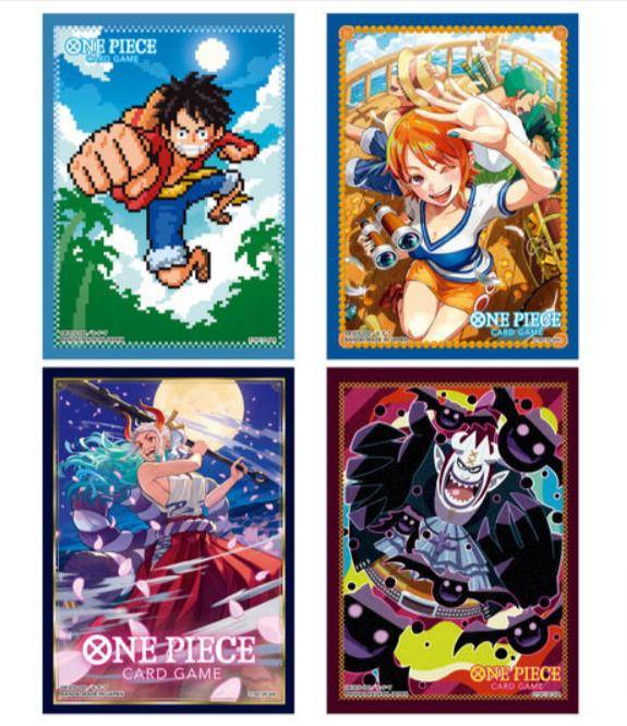 ONE PIECE CARD GAME: Official Card Sleeve 8 - 4 Types Set [Bandai]