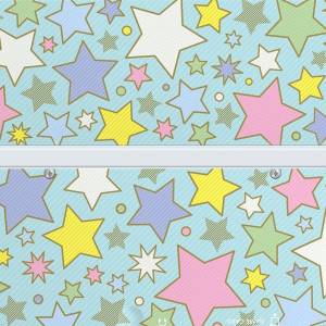 Nintendo New 3DS - Cover Plates No.064 - Colorful Star [Used / Loose]