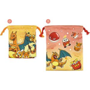 Pokemon: 2 Pieces Drawstring Bag Set - Gradation / Red & Orange [The Pokemon Company]