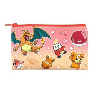 Pokemon: Flat Multi Pouch - Gradation / Red & Organge [The Pokemon Company]