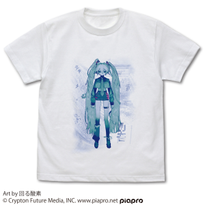 Hatsune Miku: T-Shirt - Mawaru Sanso Illustration Ver. (L) [COSPA]