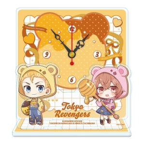 Tokyo Revengers: Mini Acrylic Table Clock - Takemichi & Hinata (Bear Eared Hoodie Ver.) [Seasonal Plants]