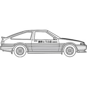 1/24: Initial D - Takumi Fujiwara's AE86 - Toyota Sprinter Trueno GT-APEX (Carbon Fibre Hood Ver.) (Plastic Model) [Fujimi]