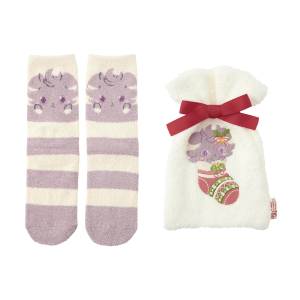 Pokémon: Heartwarming Christmas - Fluffy Mid-length Socks & Drawstring Bag (23-25cm) [The Pokémon Company]