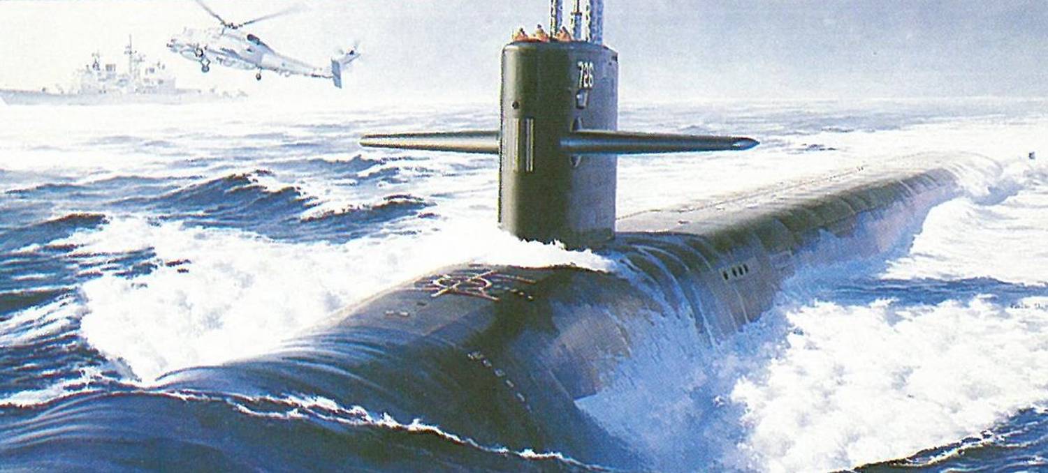 1/350 U.S. Navy Nuclear Submarine U.S.S. Ohio (Plastic Model) [Dragon]