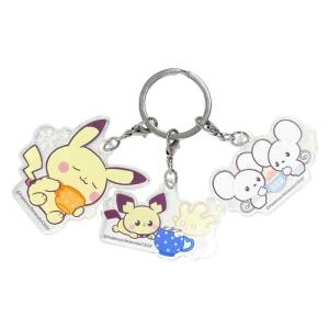 Pokémon: 3-Piece Acrylic Keychain - Pikachu, Pichu & Tandemaus (Winter Ver.) [The Pokémon Company]