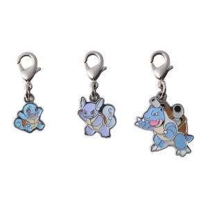 Pokémon: National Pokédex Metal Charm - 007, 008, 009 [The Pokemon Company]