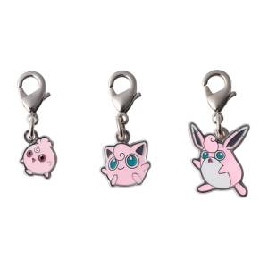 Pokémon: National Pokédex Metal Charm - 174, 039, 040 [The Pokemon Company]