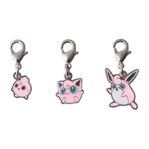Pokémon: National Pokédex Metal Charm - 174, 039, 040 [The Pokemon Company]