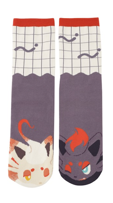 Pokémon: Two Of A Kind - Mid-Length Socks - Zorua & Hisuian Zorua [23-25 cm] (Limited Edition) [The Pokémon Company]