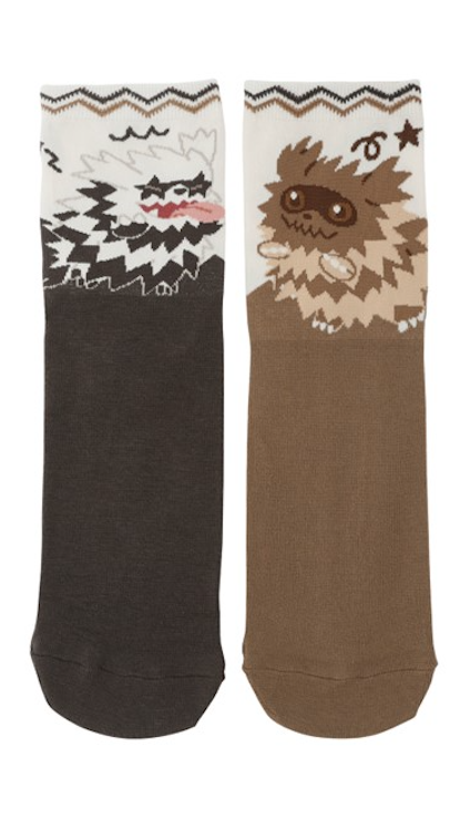 Pokémon: Two Of A Kind - Mid-Length Socks - Zigazagoon & Galarian Zigzagoon [25-27 cm] (Limited Edition) [The Pokémon Company]