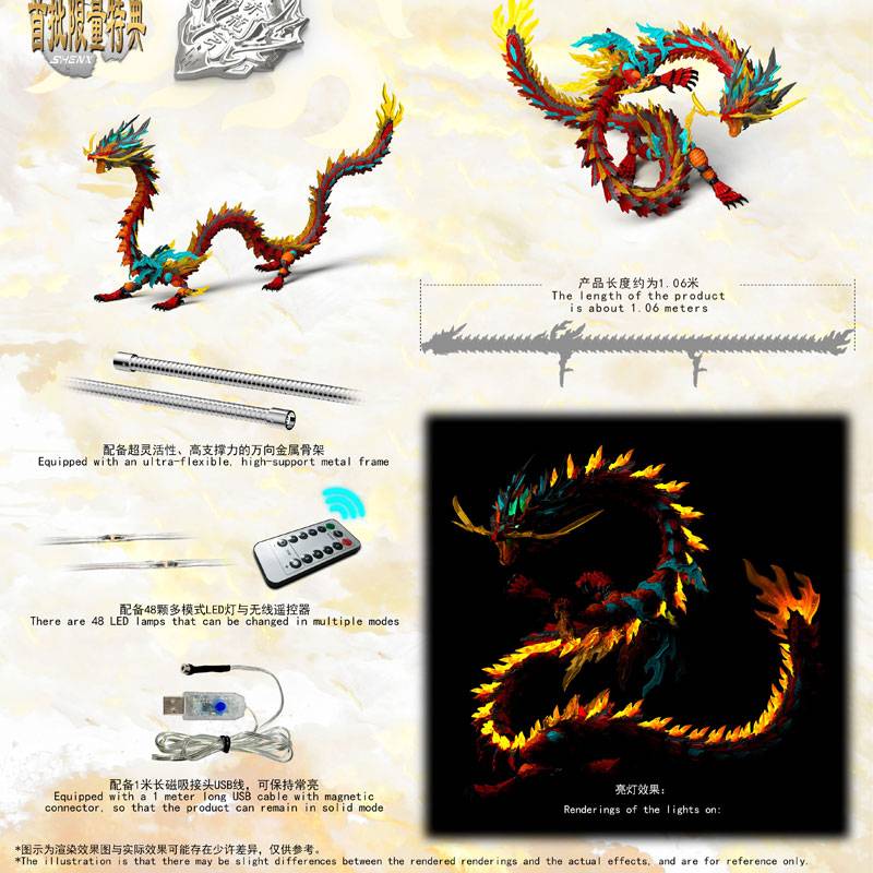 True Dragon Series ZL-0001: Red Dragon King (Plastic Model