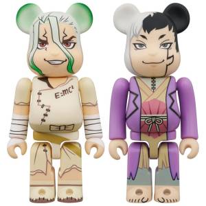 BE@RBRICK / BEARBRICK: Dr.STONE - Senku Ishigami & Gen Asagiri (2Pcs Set) [Medicom Toy]