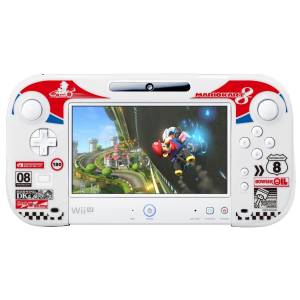 Silicone Cover Clear White for Wii U Gamepad - Mario Kart 8 Type A Ver. [WiiU - Used / Loose]