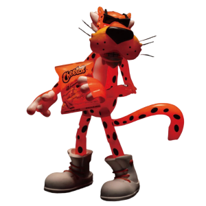 Action Figure: Cheetos - Chester Cheetah (Flamin' Hot) - Glow in the Dark Ver. 1/12 [Jada Toys]