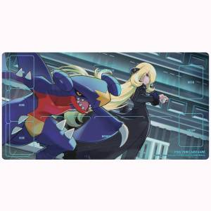 Pokemon Card Game: Rubber Playmat - Cynthia & Garchomp (Limited Edition) [ACCESSORY]