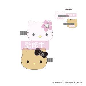 Sanrio Characters: Hello Kitty Multi-Purpose Plush Clip (Set of 2) - Lovely Frill Ver. (Flower & Black) [NIC]