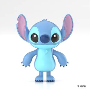 Disney Characters: Rakupla Tokotoko DP-16 - Stitch (Plastic Model) [Aoshima]