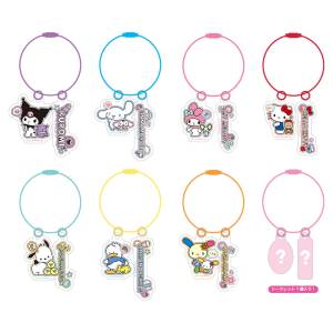 Sanrio Characters: Acrylic Stickers Key Ring (8 Packs Box) [Yamano Shigyo]