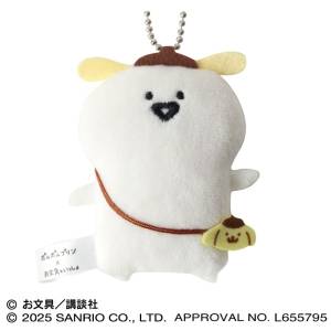 Pompompurin x Obungu to Issho: Flat Plush Mascot - Bungo-san [Ensky]