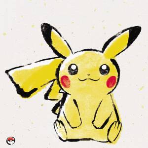 Pokémon: Brush Painting Art Panel - Pikachu (Limited Edition) [The Pokémon Company]