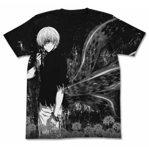 Tokyo Ghoul - Ken Kaneki All Print T-shirt / BLACK - S [Goods]