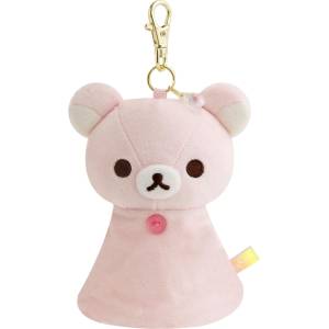 Rilakkuma: Sunshine After Rain - Mascott Keychain - Korilakkuma (Teru Teru Bozu Ver.) [San-x]