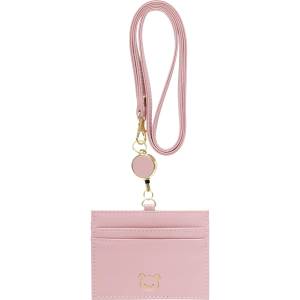 Rilakkuma: ID-Card Holder w/ Reel (Pink Ver.) [San-x]
