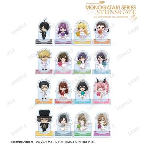 Monogatari Series x STEINS:GATE - Chibi Illustration - Mini Acrylic Stand Collection - Wedding Ver. (16 Packs Box) [Arma Bianca]