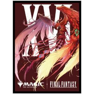 Magic the Gathering x FINAL FANTASY: Players Card Sleeves - Phoenix, the Summon of Fire (Borderless) (80 Sleeves) [Ensky]